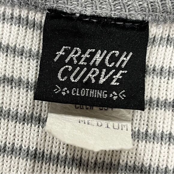 Gray and Pink Striped Sleeveless Sweater Dress - Picture 7 of 11